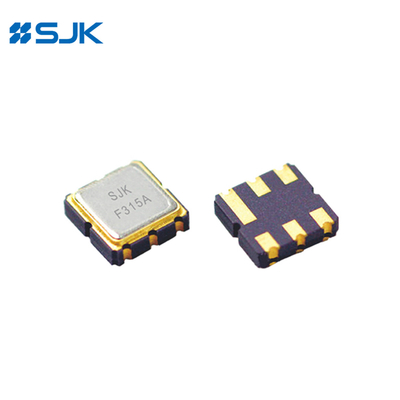 SMD DCC6C SAW Resonator 3*3mm สําหรับอิเล็กทรอนิกส์อัตโนมัติและรีโมทคอนโทรล