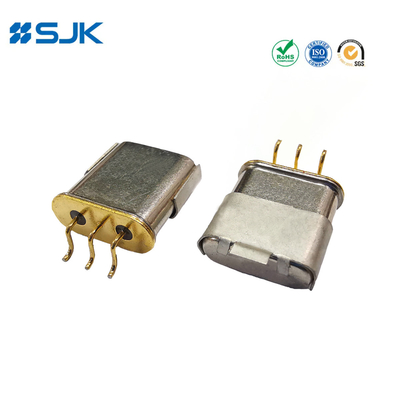 SMD ประเภท 3 ปิน 49TMJ คริสตัลฟิลเตอร์ 10.7MHz ระยะช่อง 12.5KHz 3dB ± 3.75KHz ความกว้างแบนด์